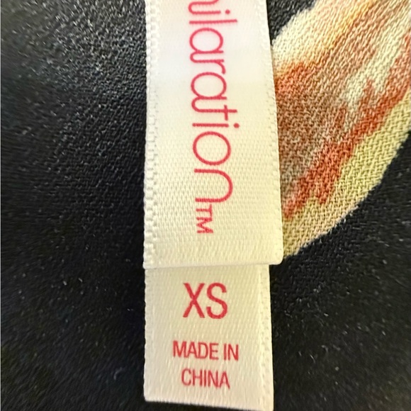 Xhilaration Black and Pink Floral Mini Dress - Picture 2 of 2